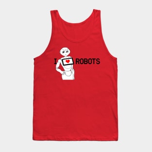 I Love Robots Tank Top